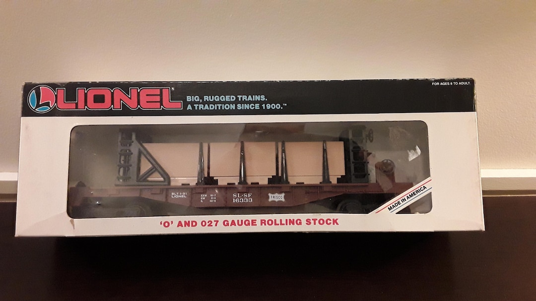 Lionel O Gauge Bulkhead Flatcar #6348-25 With Metal Brakewheel - Brand New