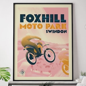 Foxhill Moto Park Motocross poster 30x40cm