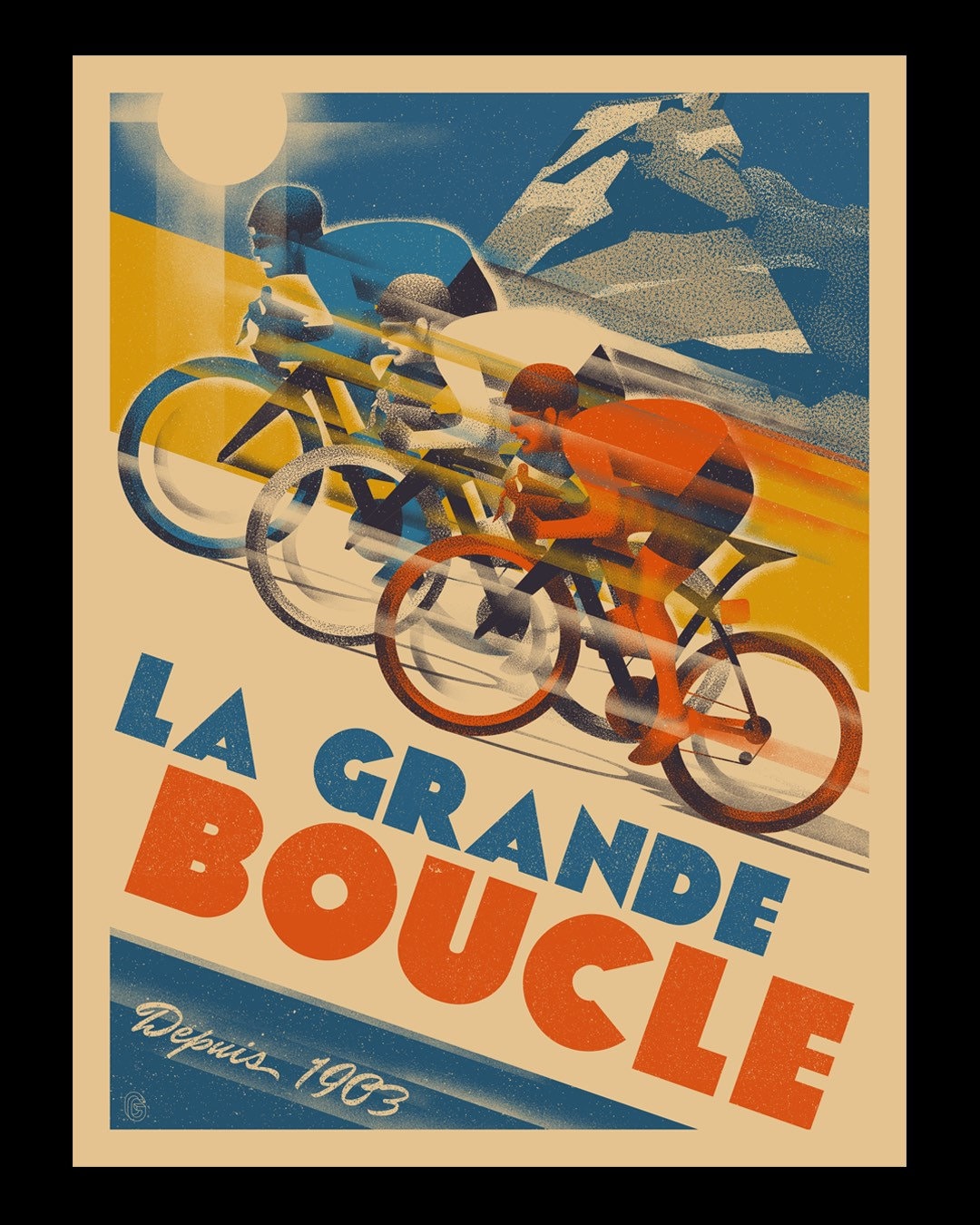 Poster Manifesto Locandina Pubblicitaria Tour de France