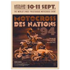 Vintage Motocross des Nations poster