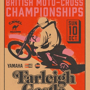 Farleigh Castle British Motocross Championship Poster