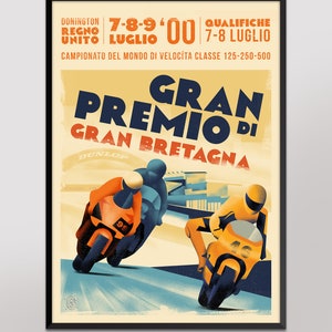 2000 Gran Premio británico Cartel A3 (297x420mm)
