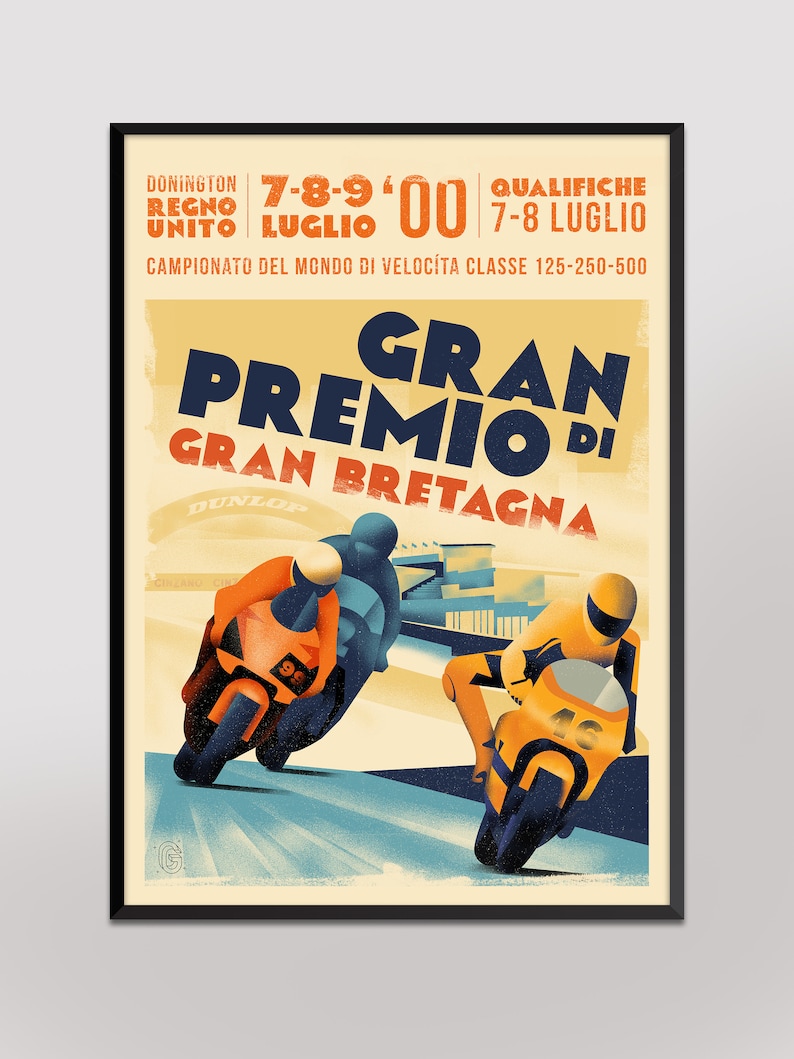 297x420mm 2000 British Grand Prix Poster A3