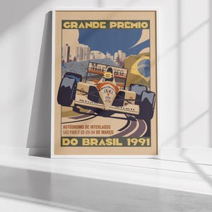 Ayrton Senna 1991 Brazilian Grand Prix - Etsy