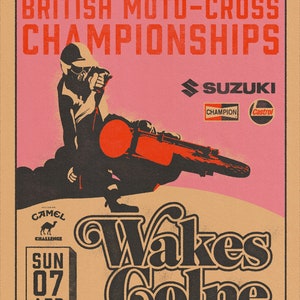 Wakes Colne British Motocross Championship Poster