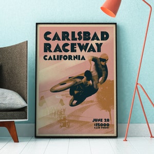 Vintage Motocross Poster