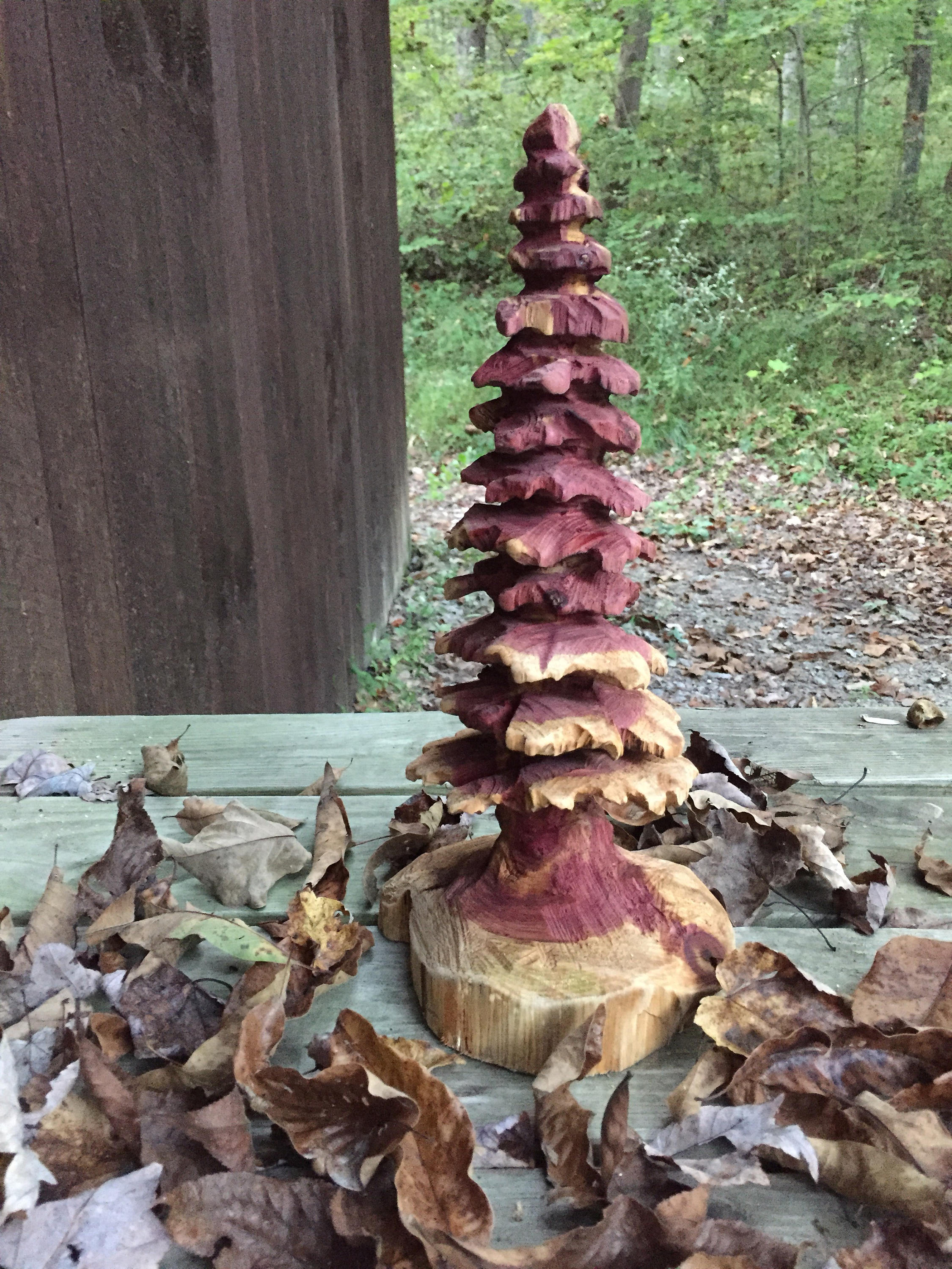 Cedar Tree, Wood Carving, Chainsaw Carving, Handmade Woodworking by