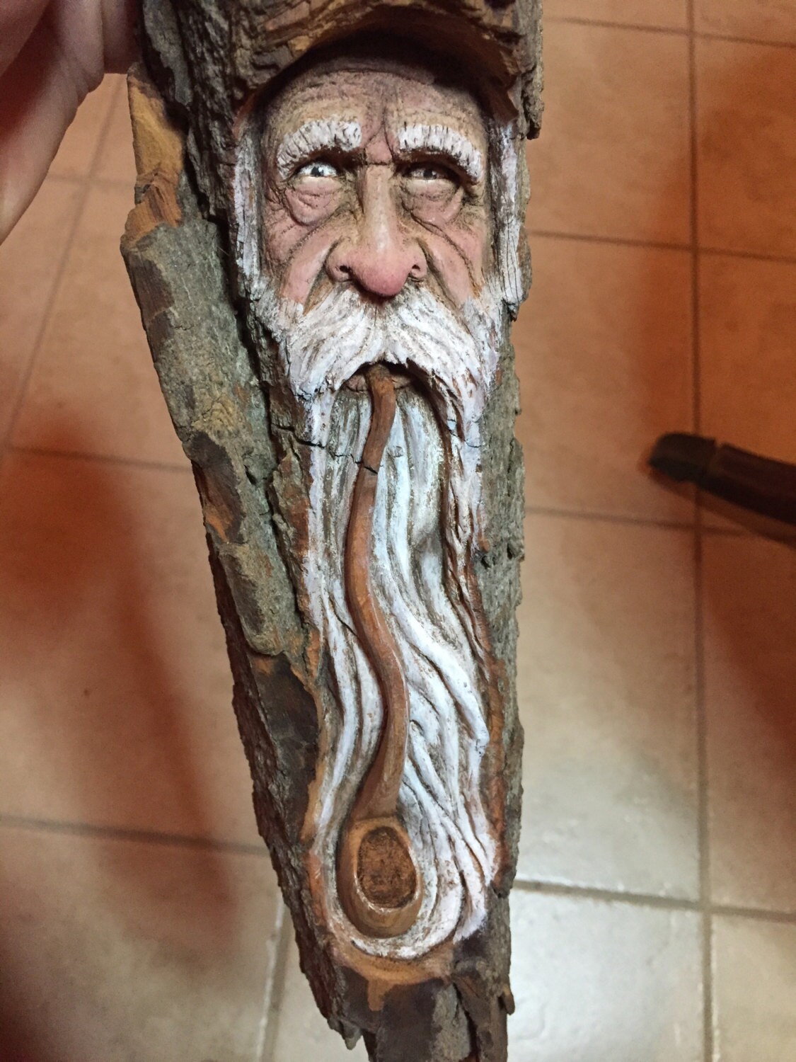 Wizard, Wood Carving, Sculpture, Magic, Fantasy, Handmade Woodworking