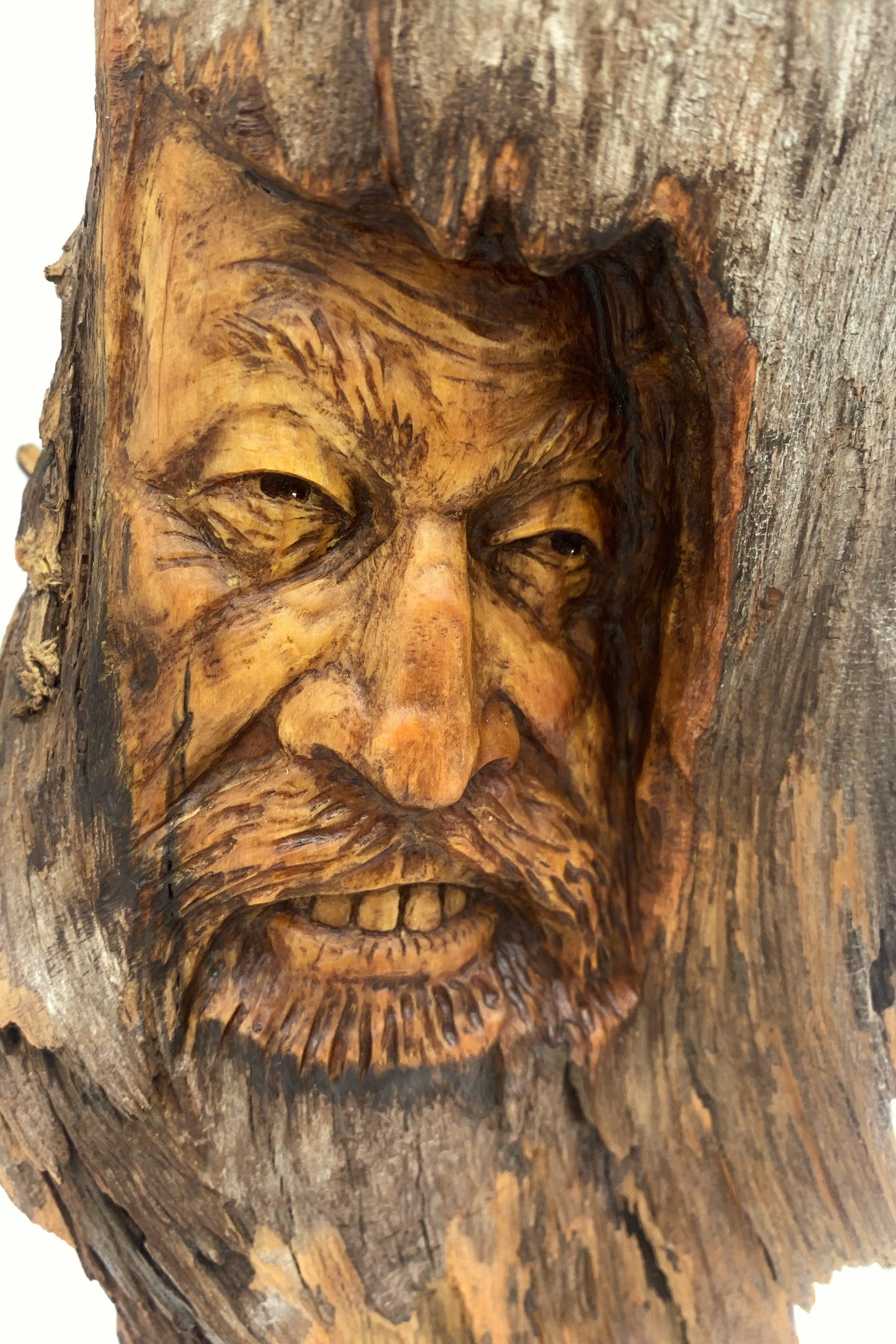 Wood Carving, Hand Carved Wood Art, Wood Wall Art, Wood Spirit Carving