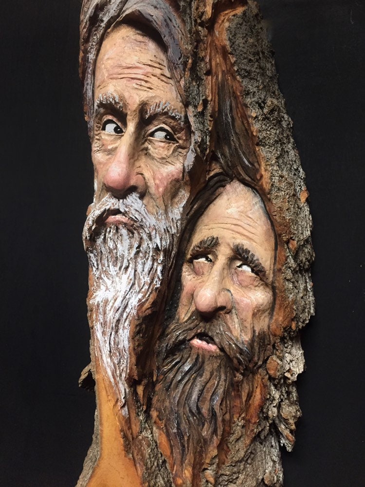 Wood Carving, Chainsaw Carving, Wood Spirit Carving, Hand Carved Wood