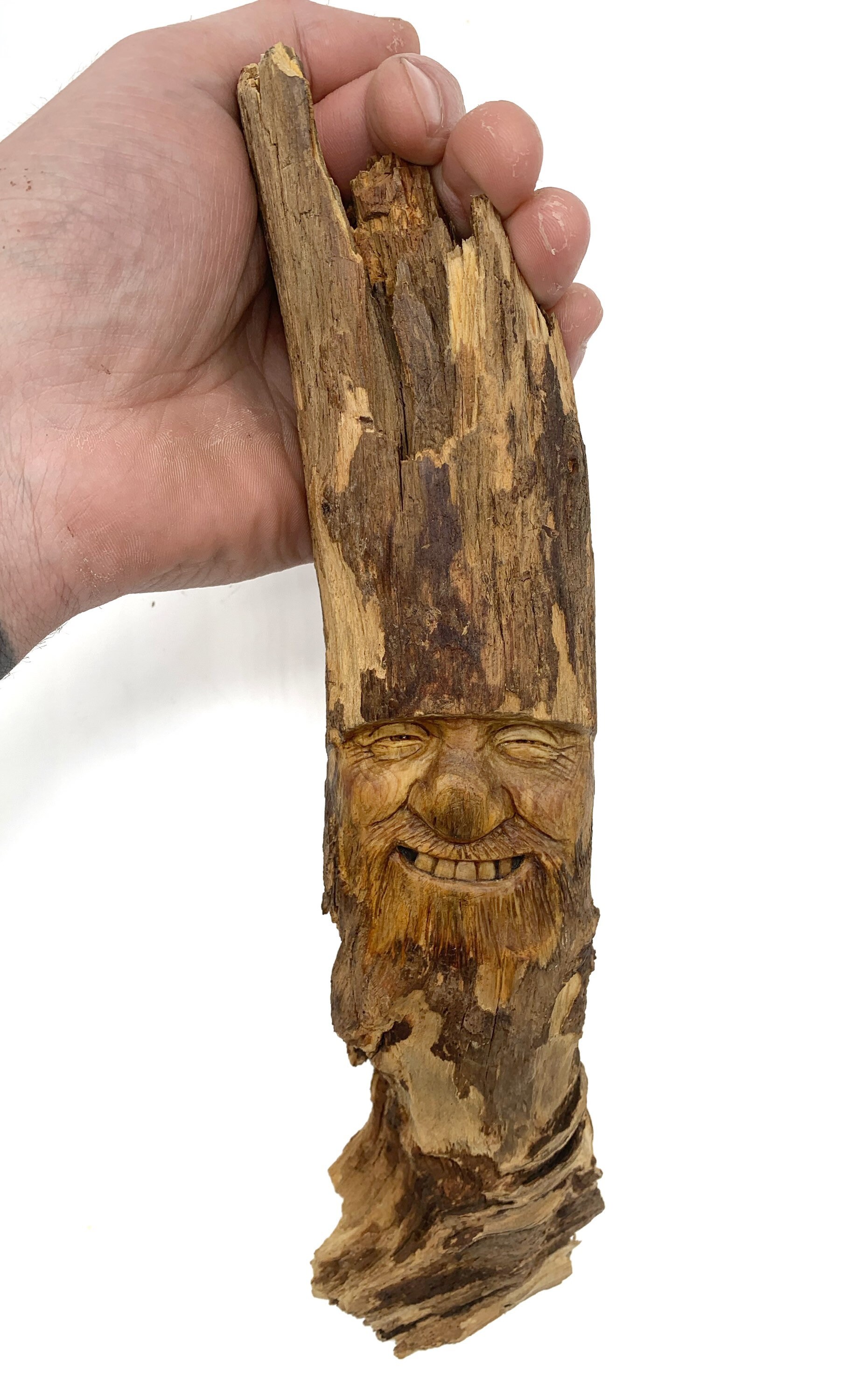 Wood Carving, Wood Spirit Carving, Wood Wall Art, Wizard Art, by Josh  Carte, Handmade Woodworking, Made in Ohio, Carving of a Face, Unique