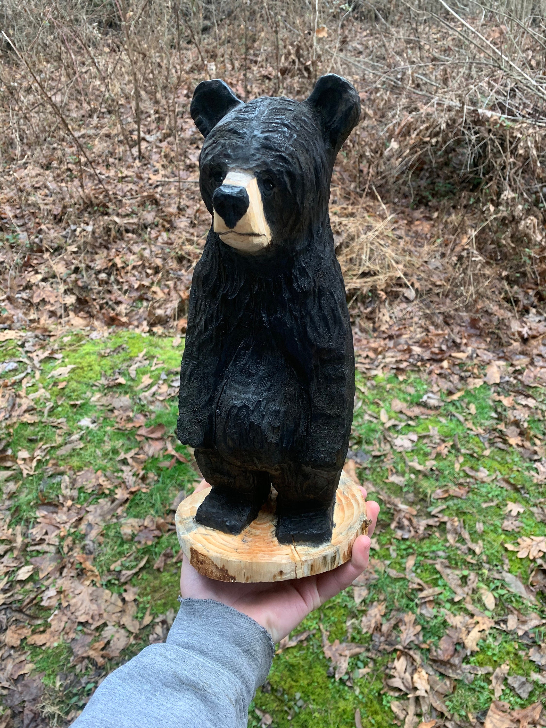 Bear Chainsaw Carving, Wooden Bear, Bear Carving, Wood Carving by Josh