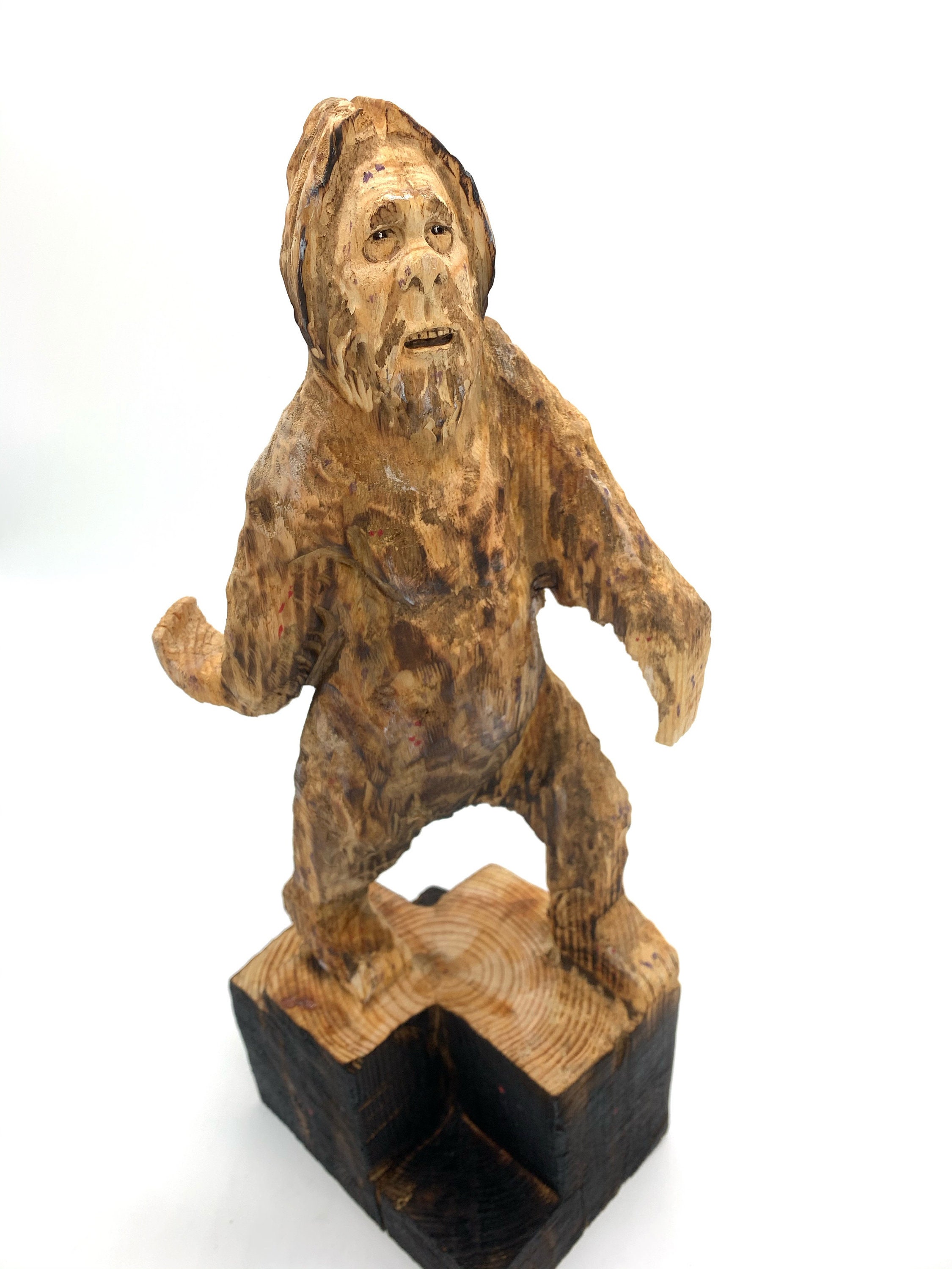 25 Off Sale Bigfoot Wood Carving, Sasquatch Chainsaw Carving, Yeti