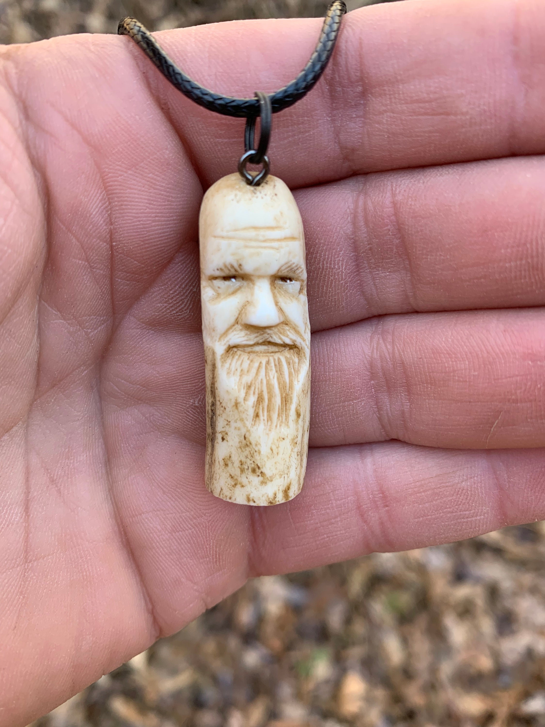 Unique carved store bone jewelry