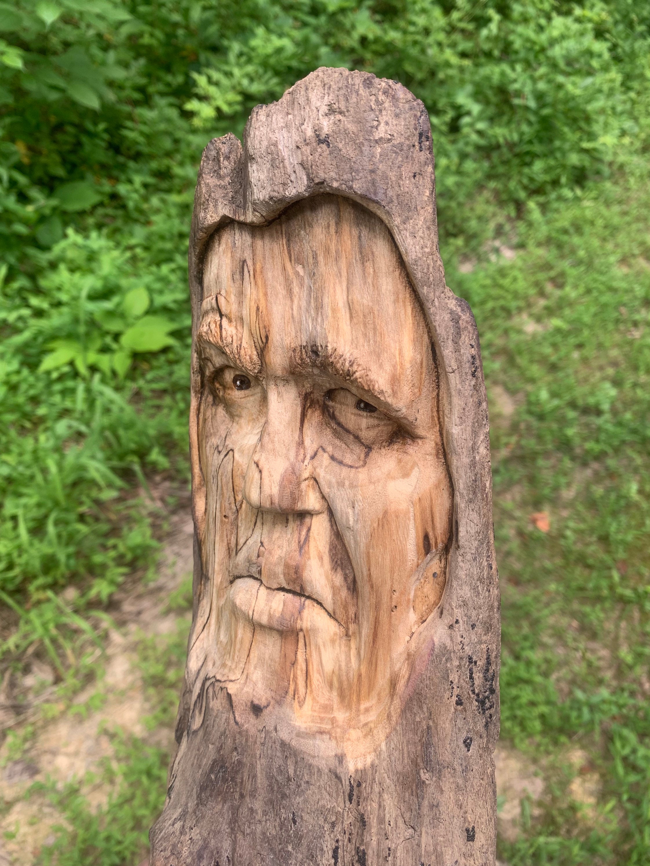 Driftwood Carving, Wood Wall Art, Hand Carved Wood Art, Driftwood Art