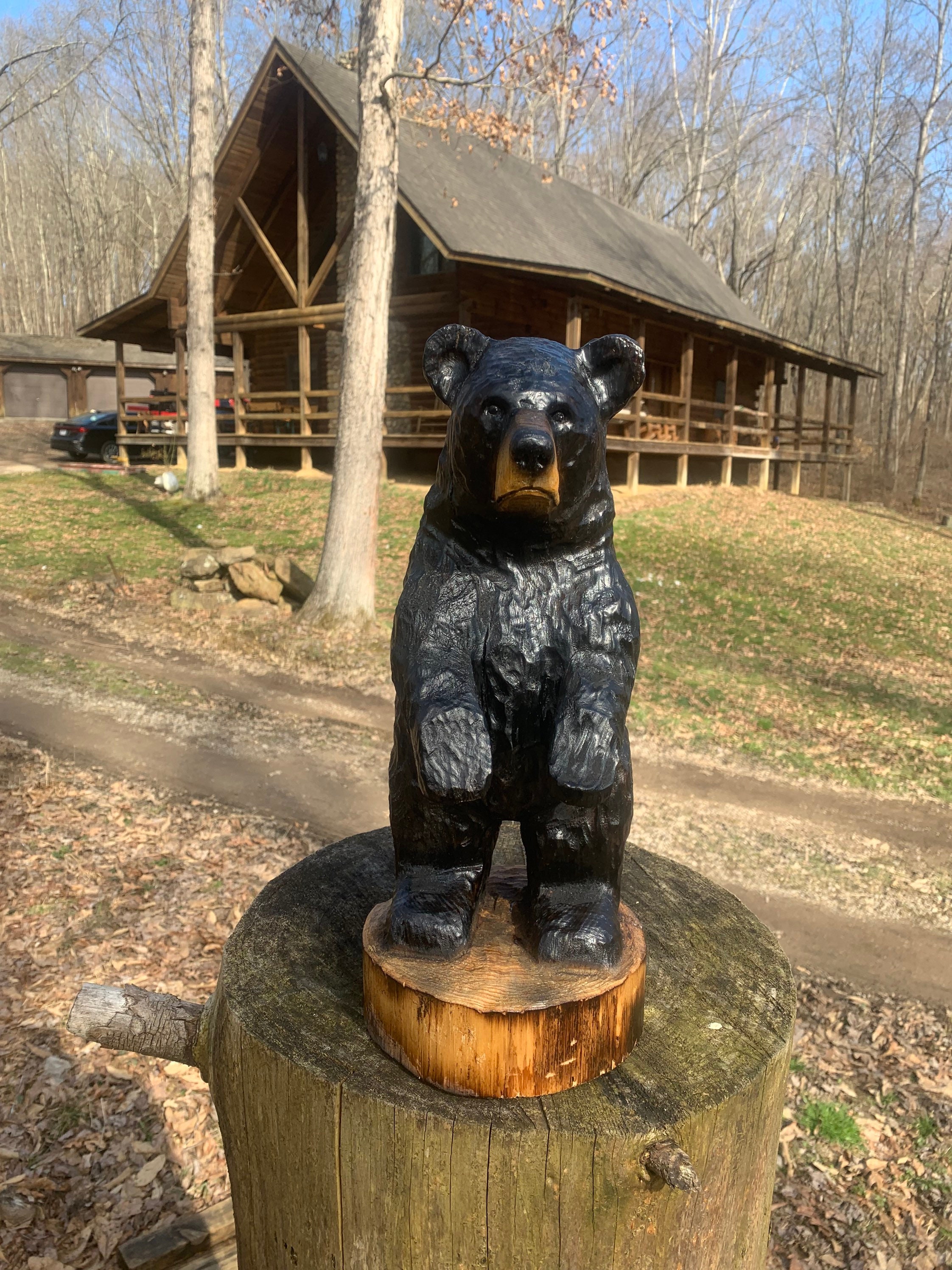 13+ Black Bear Wood Carving
