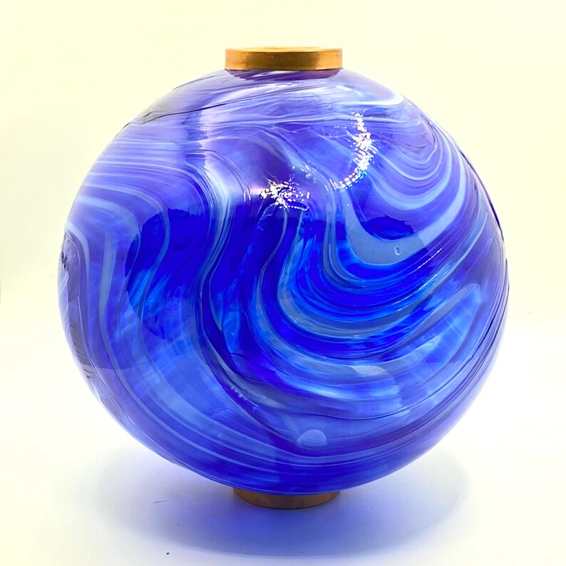 Hand Blown New Lightning Rod Glass Ball Weathervane Ball Etsy