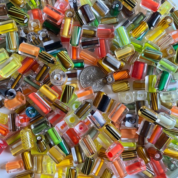 Cane Furnace Glass Designer Beads Shades of Autumn Fall Etsy