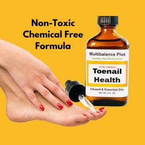 Natural Toenail Oil for Discoloration & Nail Care | Fungus Support | Handmade Nail Treatment