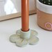 Sage Green and Gold Flower Candle Holder Minimal Candlestick - Etsy