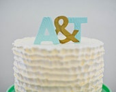 Personalized Wedding Initial Cake Toppers