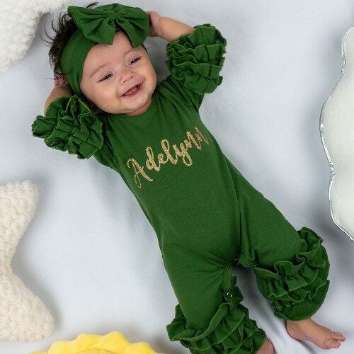 Personalized Newborn Girl Coming Home Outfit Girl Gown Baby Etsy