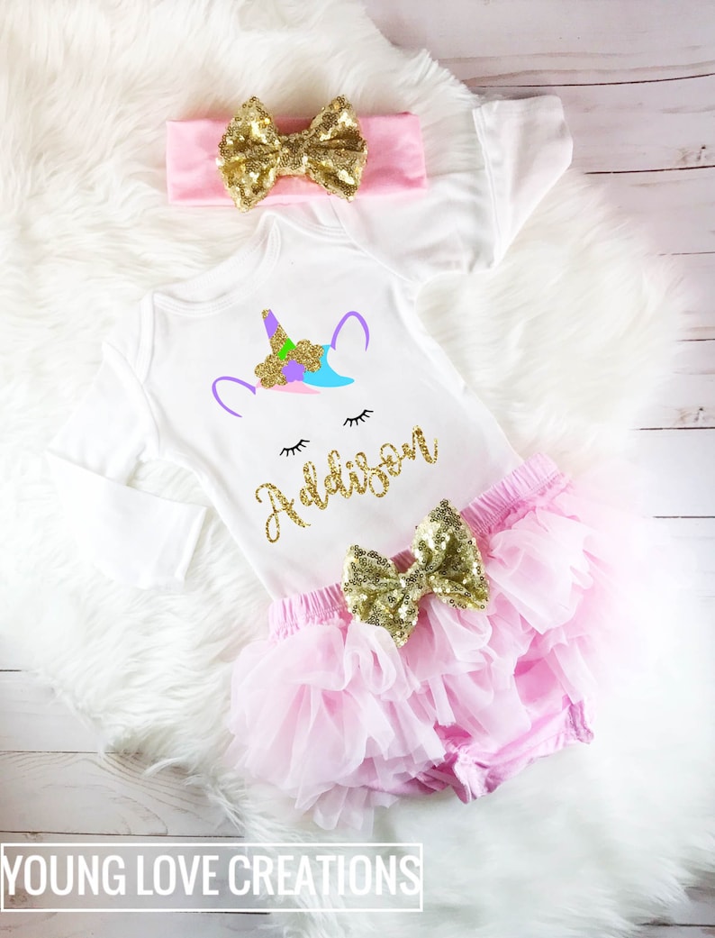 unicorn outfit for baby girl