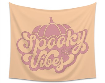 Spooky Vibes Wall Sign, Halloween Wall Art, Spooky Vibes Banner, Halloween Decor