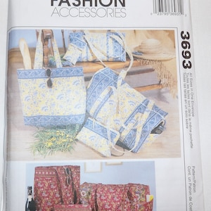 McCall&#39;s Fashion Accessories Bags M3693 NIP