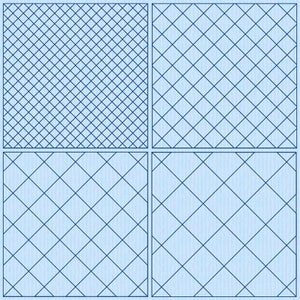Quilt Block Set 16 Crosshatch Filled Machine Embroidery Designs 4&quot;, 5&quot;, 5x7&quot;, 6&quot;, 7&quot;, 8&quot; Five Designs Digital Files