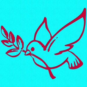 Bird 11 Redwork Machine Embroidery Design in 11 sizes and 12 formats Digital Files