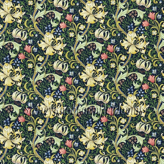 Golden Lily William Morris Cross Stitch Pattern 2 Patterns Etsy Golden Lily William Morris Cross Stitch Pattern 2 Patterns Etsy
