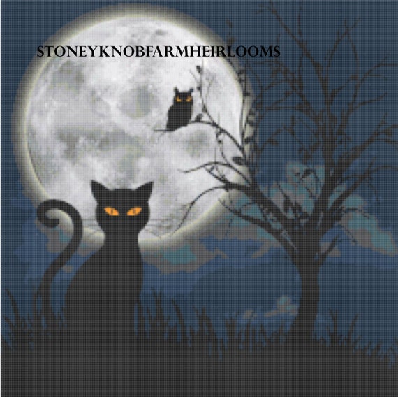 Bonne Nuit D'Halloween Affiche Effrayante Avec Pleine Lune Et Chauve-souris | Vecteur Gratuite