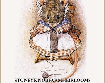 Appley Dapply 9 - Beatrix Potter - Patrones de punto de cruz DIY en color y con símbolos en blanco y negro - Descarga PDF