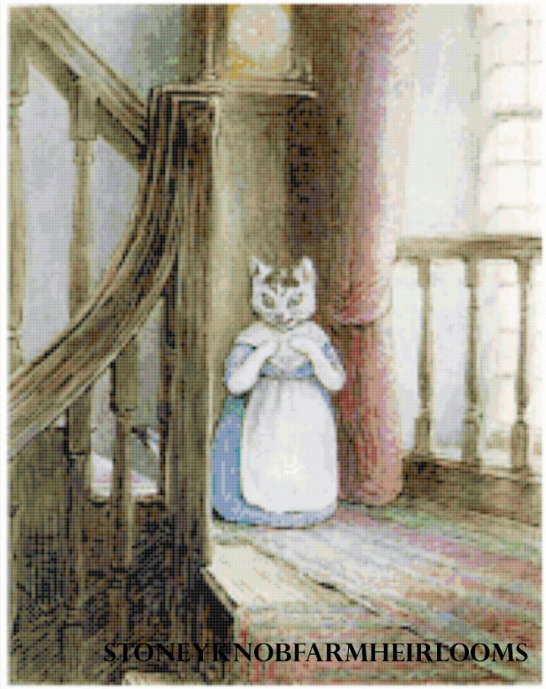 Tale of Samuel Whiskers 5 ~ Beatrix Potter, Cats ~ DIY 2 Cross Stitch ...