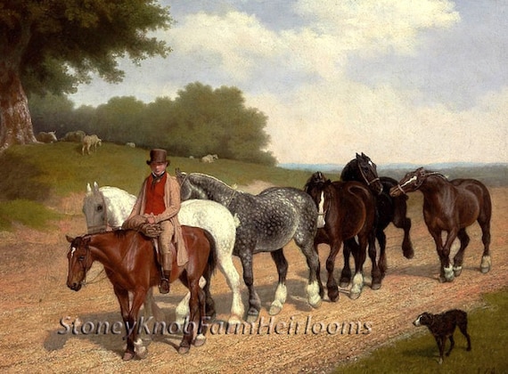 The Watering Hole ~ Horses ~ Counted Cross Stitch Pattern