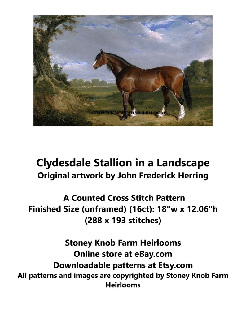 A Clydesdale Stallion John Frederick Herring Horses DIY | Etsy