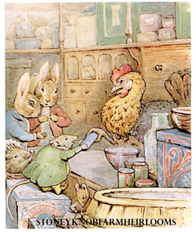 Sally Henny Penny Beatrix Potter DIY 2 Cross Stitch Etsy