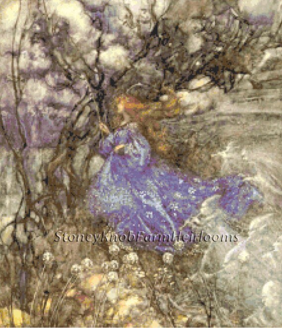 A Fairy Arthur Rackham Fairy Tales Diy 2 Cross Stitch Etsy