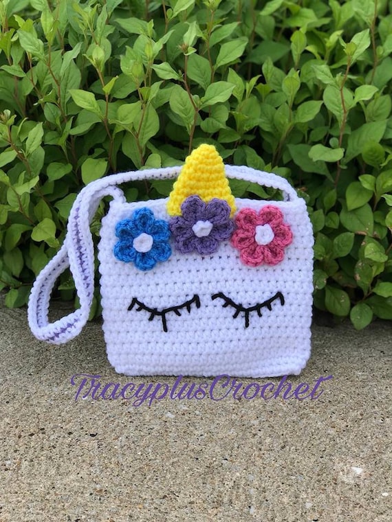 unicorn purse crochet