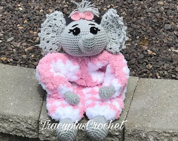 Elephant Doll. Crochet Elephant Doll. Elephant Rag Doll. Etsy