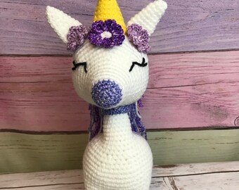 Unicorn. Crochet Unicorn. White unicorn. Majestic unicorn. Unicorn toy. Unicorn doll. Unicorn amigurumi. Unicorn stuffed animal.