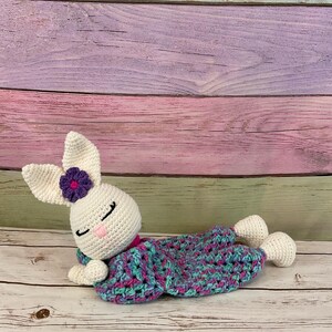 Bunny rag doll. Bunny lovey. Bunny snuggle. Bunny cuddle. Crochet rag doll. East bunny. Easter bunny rag doll.
