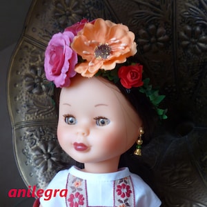 Frida style outfit for Nancy doll
