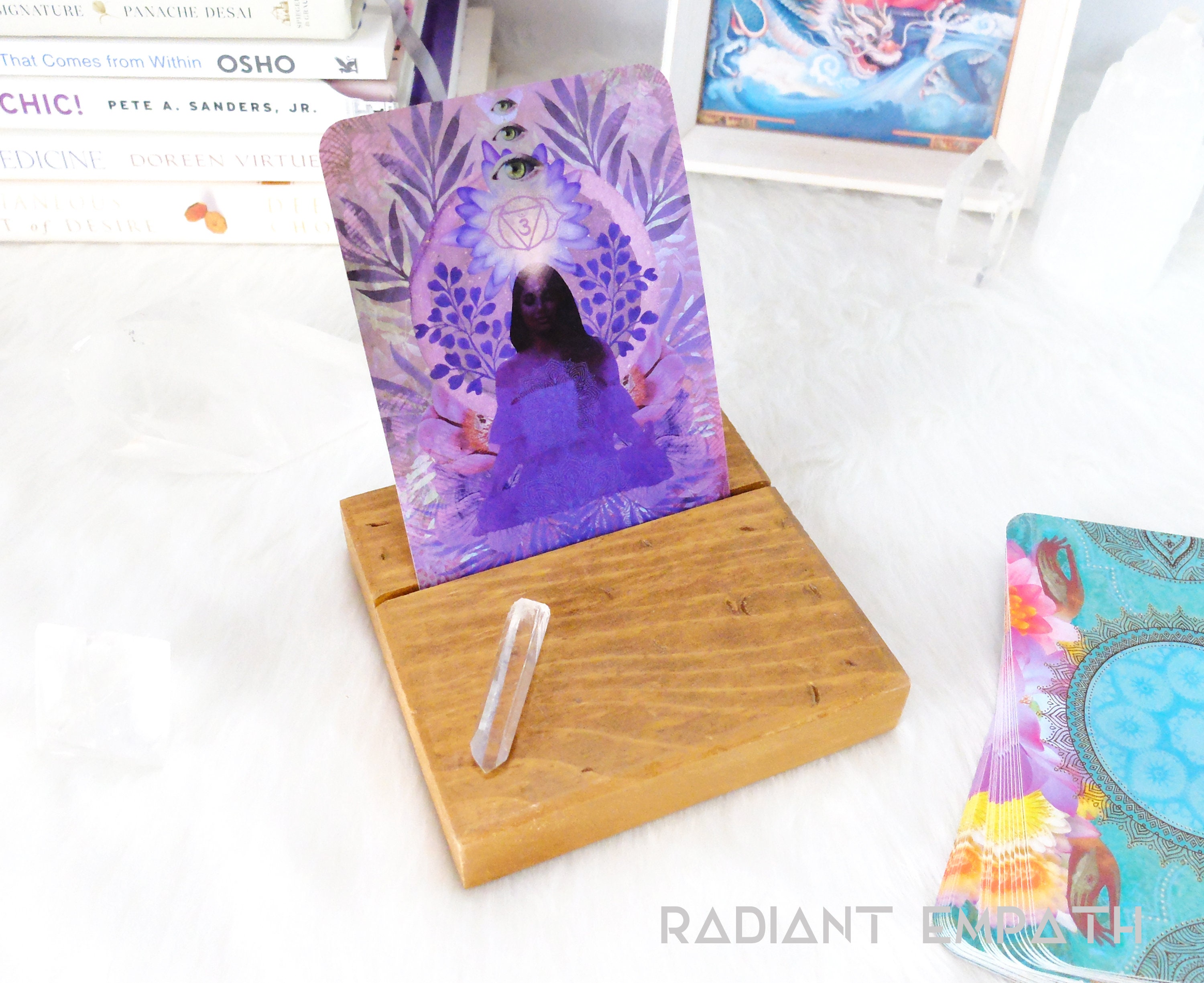 Tarot Card Holder Tarot Card Stand Oracle Card Holder Etsy Canada