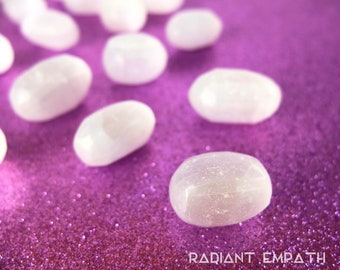 CLARITY | Tumbled Selenite Crystal | Selenite Meditation Stone | Healing Selenite Rock | Meditation Crystal | Mental Health Crystal