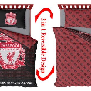 Liverpool Football Duvet Cover Sets Bedding Set with Pillowcase LFC Mesh Football Gifts for Boys image 6