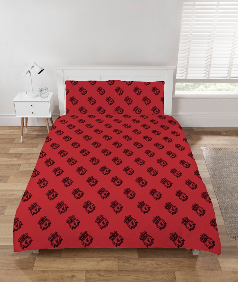 Liverpool Football Duvet Cover Sets Bedding Set with Pillowcase LFC Mesh Football Gifts for Boys image 9