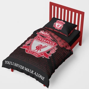 Liverpool Football Duvet Cover Sets Bedding Set with Pillowcase LFC Mesh Football Gifts for Boys image 3
