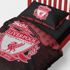 Liverpool Football Duvet Cover Sets Bedding Set with Pillowcase LFC Mesh Football Gifts for Boys image 4